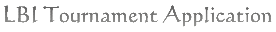 LBI Tournament Application